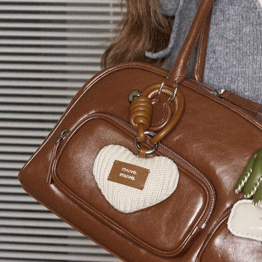 Knit Heart Charm